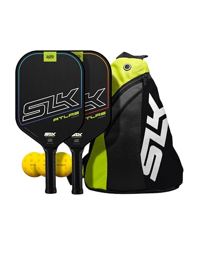 Selkirk Sport SLK Pickleball Paddles Set of 2 | Designed in The USA | Choose The SLK Neo Graphite, SLK Neo Fiberglass Pickleball Set or SLK Atlas Pickleball Bundle - color: Red & Blue | Atlas