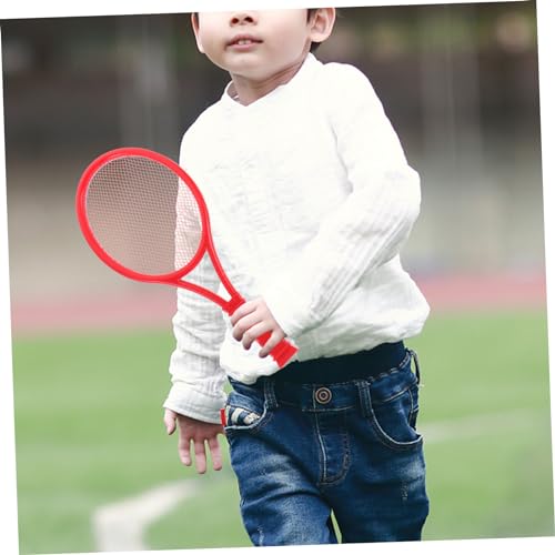 UKCOCO 2pcs Boys and Girls Tennis Racket Set Plastic Tennis Rackets for Boys Girls Outdoor Play Random