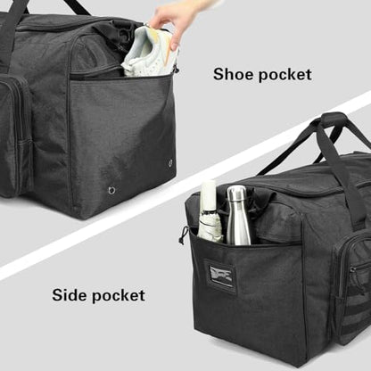 120L Extra Large Baseball Duffle Bag for Adult Softball Gym Bag with Shoe Compartment, Sports Duffel Bat Equipment Bag Coach Team Catchers Gear Bag for Hockey Football Basketball Soccer, Black - color: Black