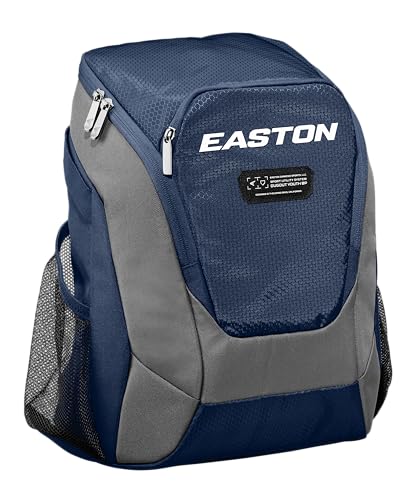 Easton Dugout Youth Backpack Equipment Bag | Baseball & Softball | Multiple Colors - color: Navy
