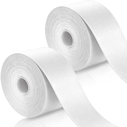 Deekin 2 Pieces Racket Protection Tape Racquet Head Guard for Tennis Practice Racquetball, 16.4' Roll - color: White