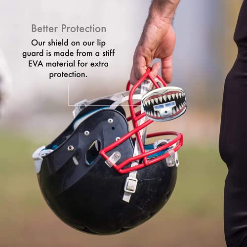 DAMAGE CONTROL Pacifier Mouthpiece – Football Mouthguard with Helmet Strap, Protects Teeth, Jaw & Mouth – Mouth Piece for Sports, No Boiling, Allows Airflow – Gear for Adults & Youth (Jawsome 2.0) - color: Jawsome 2.0
