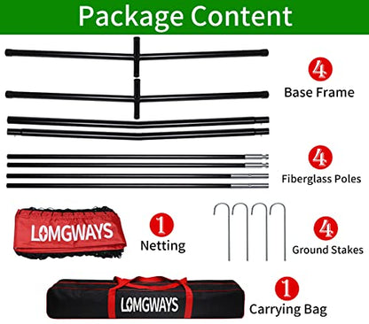 7x7ft/8x8ft Baseball Softball Net with Steel Frame for Batting, Hitting, Pitching, Portable Baseball Batting Net with Carry Bag, Great for All Levels - size: 7FT Red