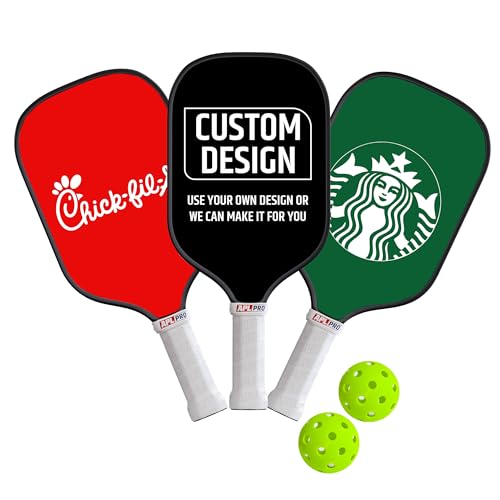 APL Custom Pickleball Paddle | Personalized with Double Sided Photo, Logo & Text | USAPA Approved T700 Carbon Fiber Surface for Power, Spin & Control | Lightweight DIY Gift for Friends & Family
