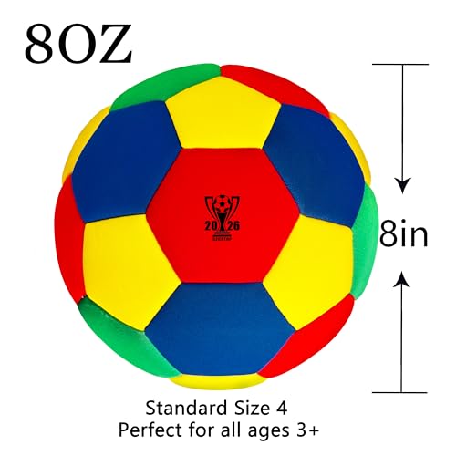 SZCXTOP Indoor Soccer Ball Size 4, Soft Low-Noise House Soccer Ball for Kids Teens