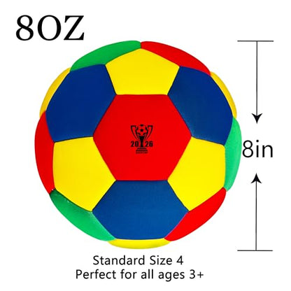 SZCXTOP Indoor Soccer Ball Size 4, Soft Low-Noise House Soccer Ball for Kids Teens