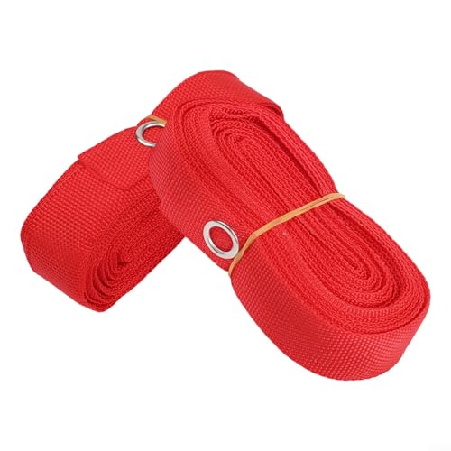 Beach Volleyball Boundary Lines Kit 8x16m With Stakes, Nylon Court Marking Tape For Outdoor Sand Or Grass Games, Red