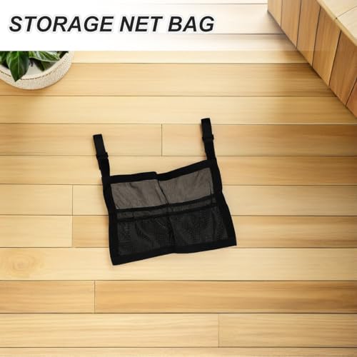 Mesh Ping Pong Paddle Holder - Hanging Table Tennis Equipment Mesh Storage Bag for Rackets and Balls - Easy to Install for Social Events, Summer Camps