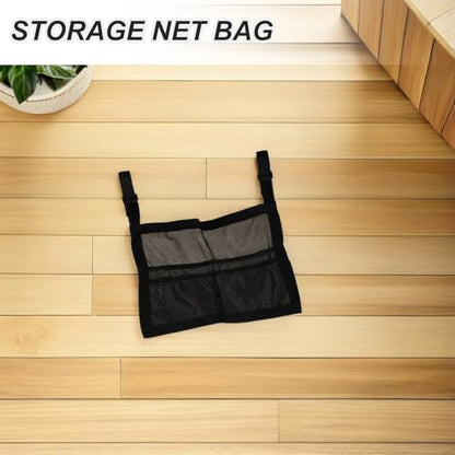Mesh Ping Pong Paddle Holder - Hanging Table Tennis Equipment Mesh Storage Bag for Rackets and Balls - Easy to Install for Social Events, Summer Camps