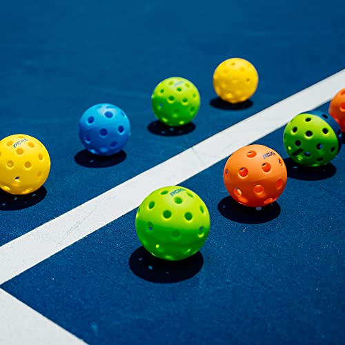 PCKL Optic Speed Pickleball Balls | Choose Indoor or Outdoor Pickleballs | USAPA Tournament Aproved | 4 Pack Crack-Resistant - style: Outdoor Green