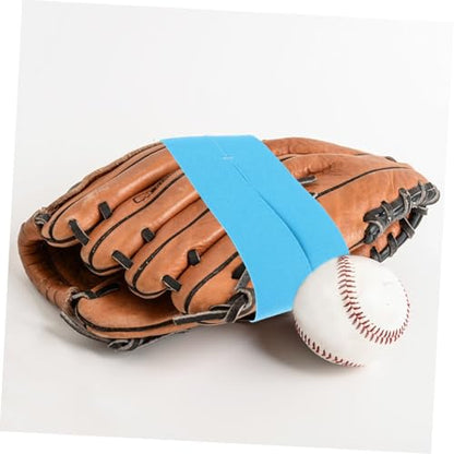 Baseball Glove Wrap Band Elastic Softball Mitt Shaper for Formation for All Hand Shapes Durable and Easy to Use Blue