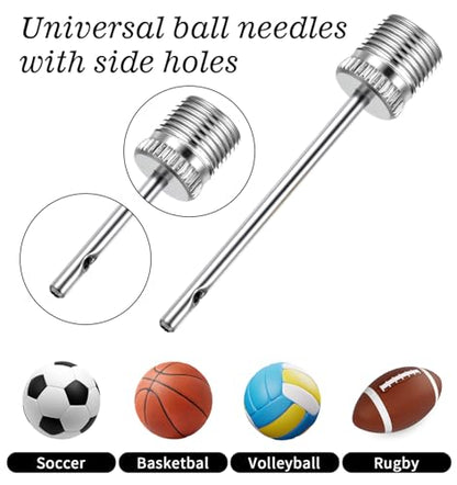 34 Pcs Bicycle Pump Needle, Ball Inflator Needles for Balls with Pump Needles, Universal Inflating Adapters for Bicycles, Sport Balls, Inflatables