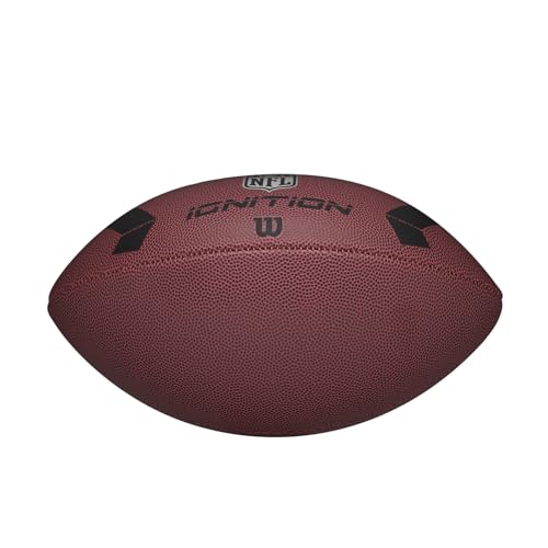 WILSON NFL Ignition Footballs - color: Brown, size: Junior - Ages 9-12, style: NFL Ignition