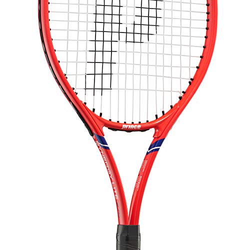 Prince 7TJ134 Synergy LITE 275 Hard Tennis Racket, Lightweight Aluminum, Grip Size 2, [Stretched]