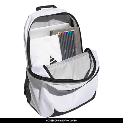 adidas Striker 3 Team Sports Backpack – Daypack for Sports Gym Travel, 36L - color: White/Black