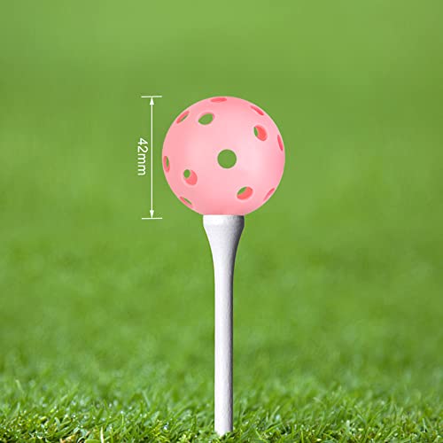 Joyberg Practice Golf Balls 24 Pack, 42mm Plastic Golf Balls, Practice Golf Balls for Backyard, Training Golf Balls for Swing Practice - color: Multicolor