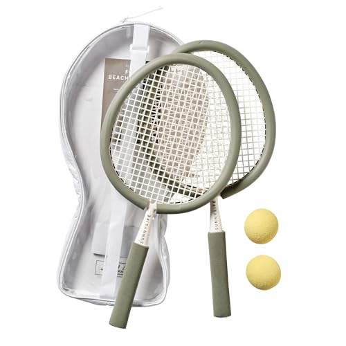 SUNNYLiFE Foam Beach Paddles, Seagrass, PP and NBR, 18.11x10.63x1.18 in, 1.1 lbs, 2 Players