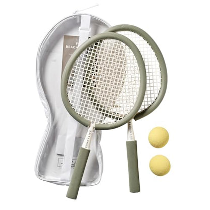 SUNNYLiFE Foam Beach Paddles, Seagrass, PP and NBR, 18.11x10.63x1.18 in, 1.1 lbs, 2 Players