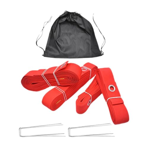 4 Pieces Beach Volleyball Lines Borderline Field Kit Badminton Lines Polyester Marker Accessories Exercise Supplies Suitable for Sports Activities