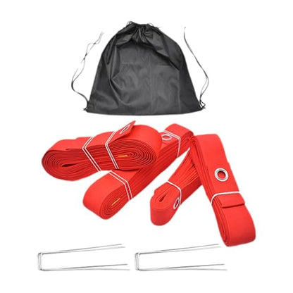 4 Pieces Beach Volleyball Lines Borderline Field Kit Badminton Lines Polyester Marker Accessories Exercise Supplies Suitable for Sports Activities