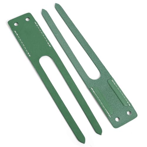 TOFL Baseball Glove Lace Kit | 6 Leather Laces, Lacing Needle, Thumb & Pinky Straps | Heavy Duty Baseball Glove Relacing Kit - color: Green
