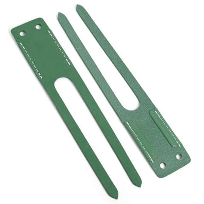 TOFL Baseball Glove Lace Kit | 6 Leather Laces, Lacing Needle, Thumb & Pinky Straps | Heavy Duty Baseball Glove Relacing Kit - color: Green