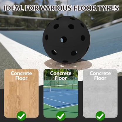 6 Pack Sports Outdoor Pickleballs - 40 Pickleball Balls - USA Pickleball Balls (USAPA) Approved - Official US Open Ball - color: Black, style: 24 - Pack