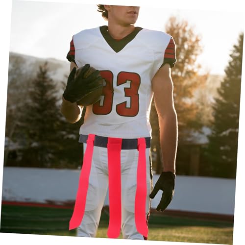 Kisangel Adjustable Flag Football Belt for Teens Adults Multi Use Rugby Waist Belt for Outdoor Sports Training Sessions Enhances Game Fun Competition