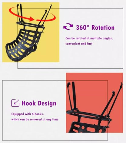 Basketball Hoop Returner Shot Return Apparatus Attachment Easy to Set Up Catcher Hanging Rebounder Ball for Efficient Shooting