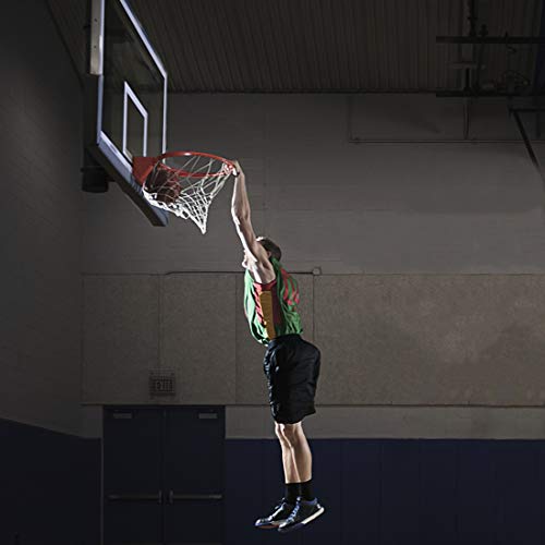 Breakaway Basketball Rim, Heavy Duty Flex Rim Replacement 5/8-In, Standard Goal Reinforced Mounting Bracket Fit Most Size Backboards Indoor and Outdoor - style: 3-springs basketballrim