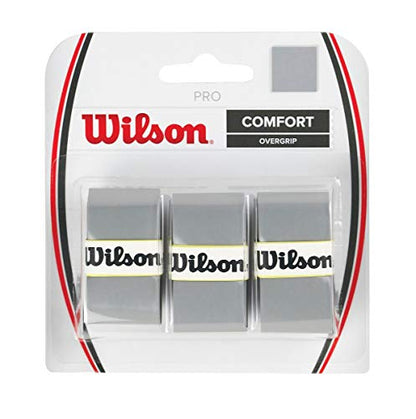 WILSON Pro Tennis Racquet Over Grip, Silver - color: Silver, style: Pro