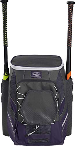 Rawlings | IMPULSE Backpack Equipment Bag | Baseball/Softball | Multiple Styles - color: Purple