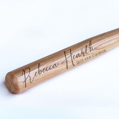 Personalized Mini Bat 18″, Custom Mini Baseball Bat, Personalized Coach Gift, Team Gift, Tee Ball, Baseball Team Coach Gift, Little League Gift, Softball Team Coach Gift - style: Rebecca Hearth