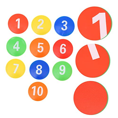 UPKOCH 1set Reusable Sports Markers for Football Training Non-Fading Soccer Markers Patterns for Indoor and Outdoor Agility Drills