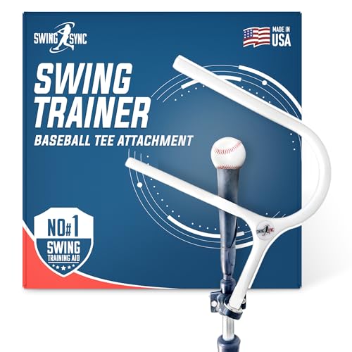 Baseball Swing Trainer for Kids & Adults | USA Made with 1 Year Warranty | Upgrade Your Baseball Training Equipment with the Baseball Tee Attachment Baseball Hitting Trainer
