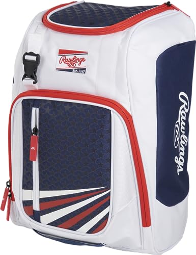 Rawlings | FRANCHISE Backpack Equipment Bag | Baseball/Softball | Rec/Travel | Multiple Styles - color: USA