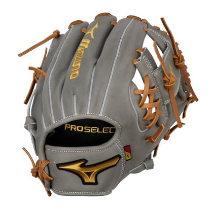 Mizuno Pro Select FP - color: Deep 3 C Web - Gray, size: 11.75" | Infield | Deep Pocket Design