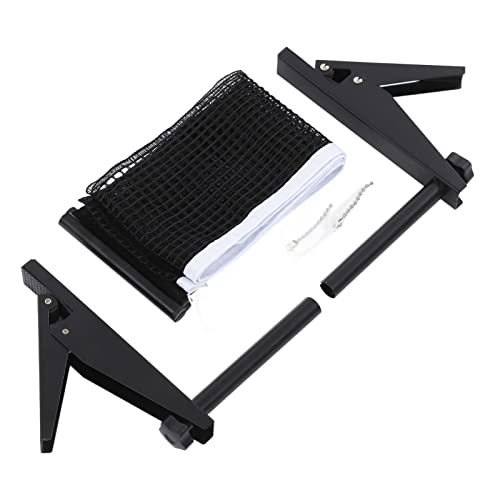 Professional Standard Table Tennis Net Rack Set, Indoor Table Tennis Match Net Bracket with Nylon Net, Portable Replacement Net Belt for Home Office or Club Use