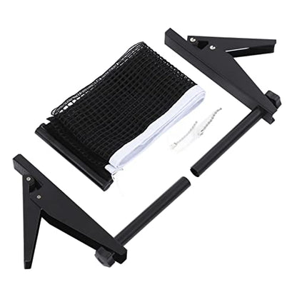 Professional Standard Table Tennis Net Rack Set with Nylon Net, Stainless Steel and Metal Brackets for Indoor Match