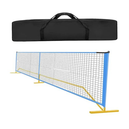 Pickleball Net Portable Pickleball Net System 22FT Regulation Lightweight Foldable Net Polyester Oxford Cloth Metal Carry Bag Included Suitable for
