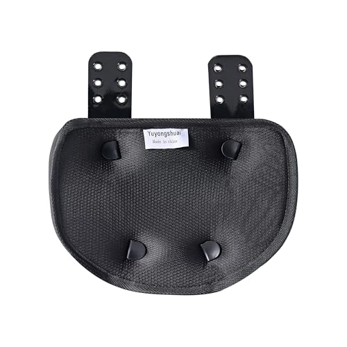 Football Back Plate, Football Low Back Pad, Rear Protector Lower Back Pads+ Towel - color: black-brown, size: Large