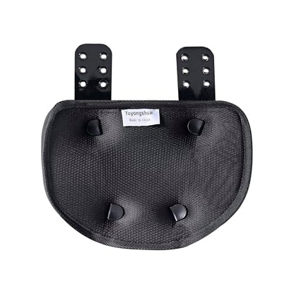 Football Back Plate, Football Low Back Pad, Rear Protector Lower Back Pads+ Towel - color: black-brown, size: Large
