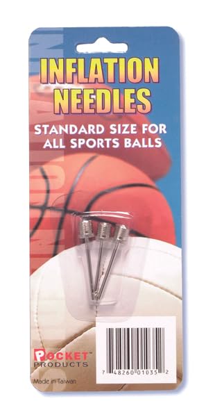 Pocket Pump Ball Pump Needles - 3 Pack - Extra Air Needles for Pocket Sized Ball Pump - Ball Pump Pin for Volleyball, Basketballs, Soccer - 3 Pack - style: Pump Needles, 3 Pack