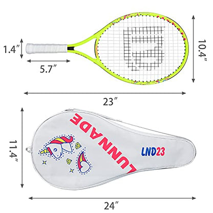 Tennis Racket for Kids Junior, 19/21/23/25 Inch Youth Tennis Racquet with Cover, Suitable for Beginner Boys and Girls Age 3-12
