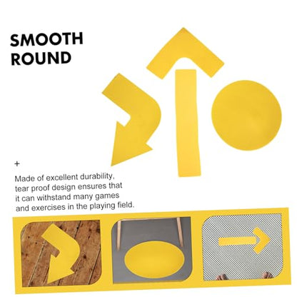 4Pcs Sports Exercise Spot Markers Flat Composite Ground Marking Tools for Outdoor Training Agility Drills Football Soccer Basketball