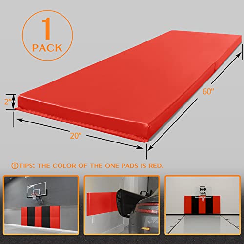 2"/4" Thick Foam Protection Wall Pad，Gym Basketball-Court Protectors，Durable Waterproof Padding for Wall-Mounted Basketball Hoops(60" L x 20" W)…