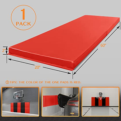 2"/4" Thick Foam Protection Wall Pad，Gym Basketball-Court Protectors，Durable Waterproof Padding for Wall-Mounted Basketball Hoops(60" L x 20" W)…