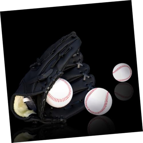 LIOOBO PU Thickened Baseball Glove for Pitcher Training Mitt with Impact-Resistant PU Flexible Infield Catcher Glove for Beginner Youth Practice