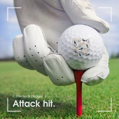 Tree Birds Spring Print Golf Balls for Men Women Practice Training Golf Balls for Indoor Outdoor Use