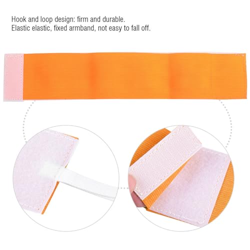 VGEBY Captain Armband, Outdoor Adjustable Player Bands Armband Football Captain Armband (Orange) Armbands Lime Green Armband Lime Green Armband Armband Armband Soccer - color: As Picture Shown